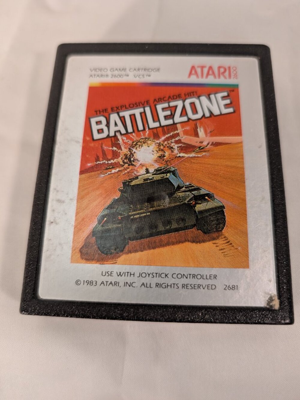 Vintage 1983 Atari Battlezone Atari 2600 VCS Video Game Cartridge - Picture 3 of 6